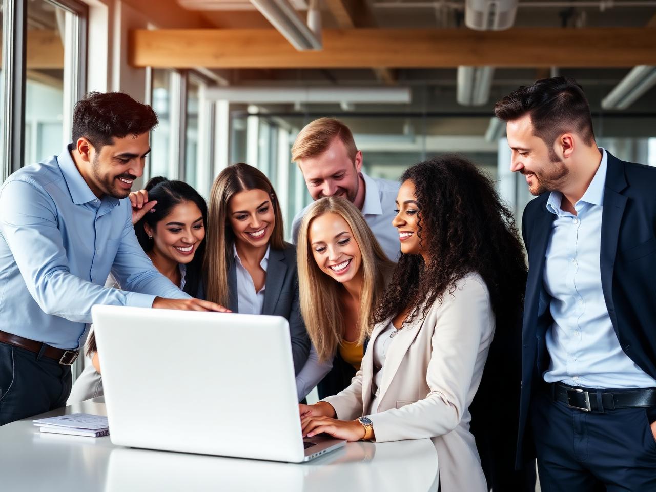 Equipe corporativa moderna